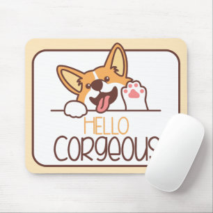 Schattige Hallo Corgi Hond Muismat