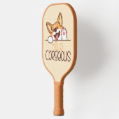 Schattige Hallo Corgi Hond Pickleball Paddle (Links)