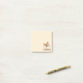 Schattige Hallo Corgi Hond Post-it® Notes (Op bureau)