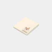 Schattige Hallo Corgi Hond Post-it® Notes (Schuin)
