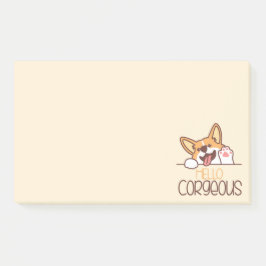 Schattige Hallo Corgi Hond Post-it® Notes