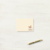 Schattige Hallo Corgi Hond Post-it® Notes (Op bureau)
