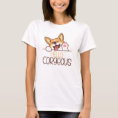 Schattige Hallo Corgi Hond T-shirt (Voorkant)