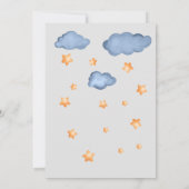 Schattige hallo wereld aquarel  aankondiging (Achterkant)