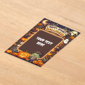 Schattige Halloween Acryl Uitnodiging #7 (Laagn)