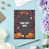Schattige Halloween Acryl Uitnodiging #8 (Insitu (Huwelijk))