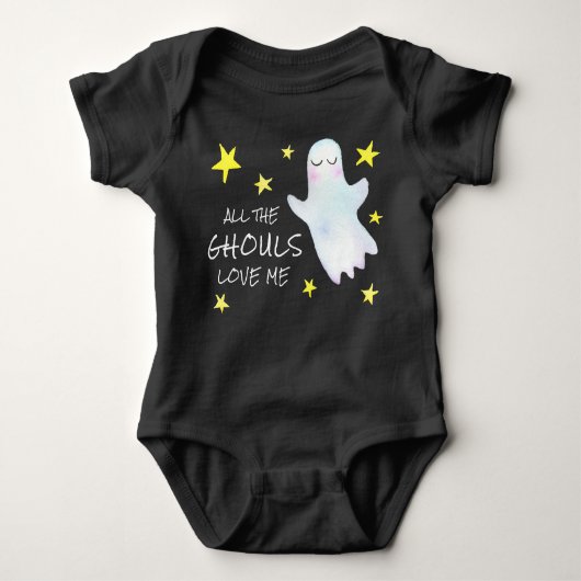Schattige Halloween Alle Ghouls Love Me Boys Romper (Voorkant)