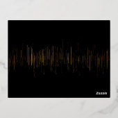 Schattige Halloween Baby Folie Uitnodiging Briefkaart (Achterkant)