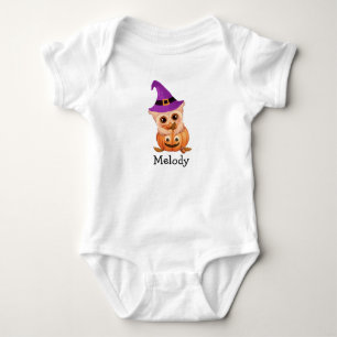 Schattige Halloween Baby Owl Baby Jersey Bodysuit