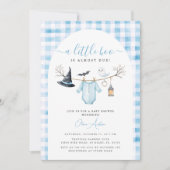 Schattige Halloween Baby shower Een beetje Boo Kaart (Voorkant)