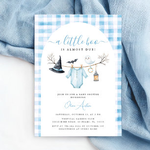 Schattige Halloween Baby shower Een beetje Boo Kaart