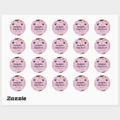 Schattige Halloween Baby shower Favor Ronde Sticker (Vel)