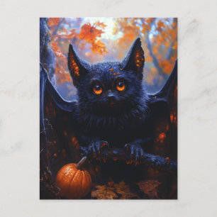 Schattige Halloween Bat Briefkaart