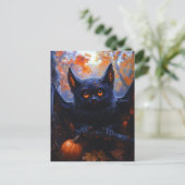 Schattige Halloween Bat Briefkaart (Staand voorkant)