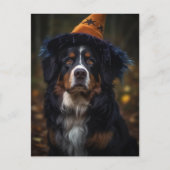 Schattige Halloween Berner Berghond Briefkaart (Voorkant)