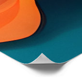 Schattige Halloween Berner Berghond Poster (Hoek)