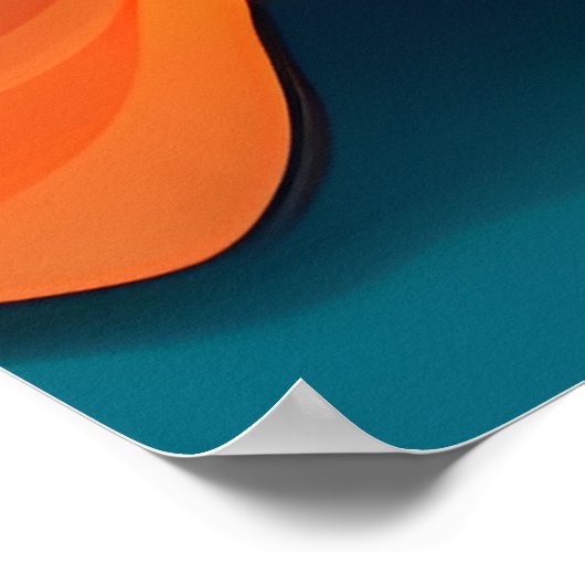 Schattige Halloween Berner Berghond Poster (Hoek)