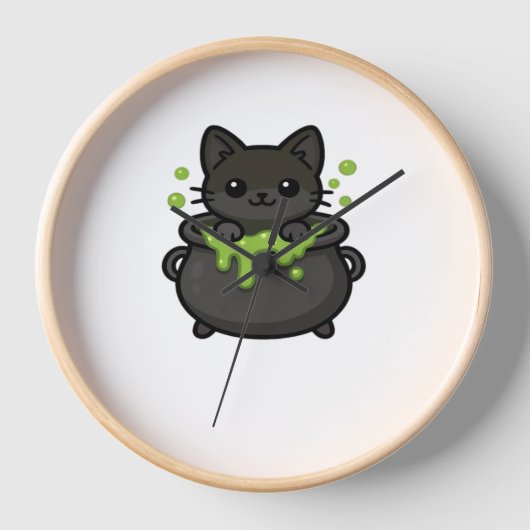 Schattige Halloween Black Cat Classic T-shirt (Voorkant)