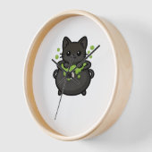 Schattige Halloween Black Cat Classic T-shirt (Hoek)