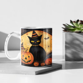 Schattige Halloween Black Cats 23 Mok