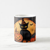 Schattige Halloween Black Cats 23 Mok (Center)