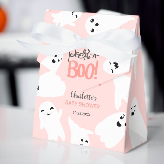 Schattige Halloween boe geesten roze baby shower Bedankdoosjes