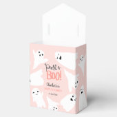 Schattige Halloween boe geesten roze baby shower Bedankdoosjes (Geopend)