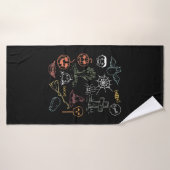 Schattige Halloween Boo Pompoen Badhanddoek (Badhanddoek)