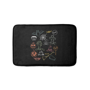 Schattige Halloween Boo Pompoen Badmat