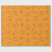 Schattige Halloween cadeau inpakpapier (Vlak)