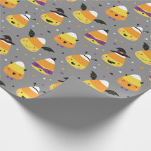 Schattige Halloween Candy Corns in kostuum grijs