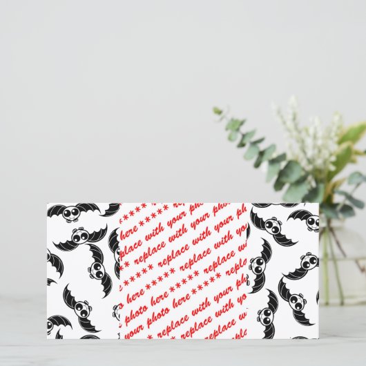 Schattige Halloween Cartoon Vleermuis (Staand voorkant)