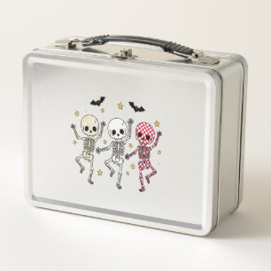 Schattige Halloween Dansende Skeletten