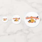 Schattige Halloween decoraties Confetti (Achterkanten)