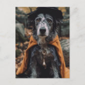 Schattige Halloween Dog AI Art Briefkaart (Voorkant)