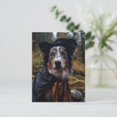 Schattige Halloween Dog Briefkaart (Staand voorkant)