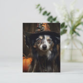 Schattige Halloween Dog Briefkaart (Staand voorkant)