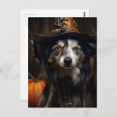 Schattige Halloween Dog Briefkaart (Voorkant / Achterkant)