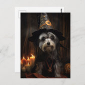 Schattige Halloween Dog Briefkaart (Voorkant / Achterkant)