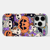 Schattige Halloween Doodle Collage Case-Mate iPhone Case (Achterkant (horizontaal))