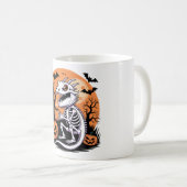 Schattige Halloween Dragon Skelet met Koffie Koffiemok (Voorkant rechts)