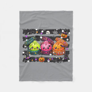 Schattige Halloween-dumpling Kawaii griezelig eten Fleece Deken