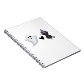 Schattige Halloween Duo vriendelijke geest en zwar Notitieboek (Rechterzijde)