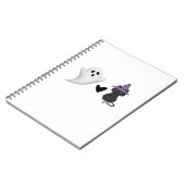 Schattige Halloween Duo vriendelijke geest en zwar Notitieboek (Linkerzijde)
