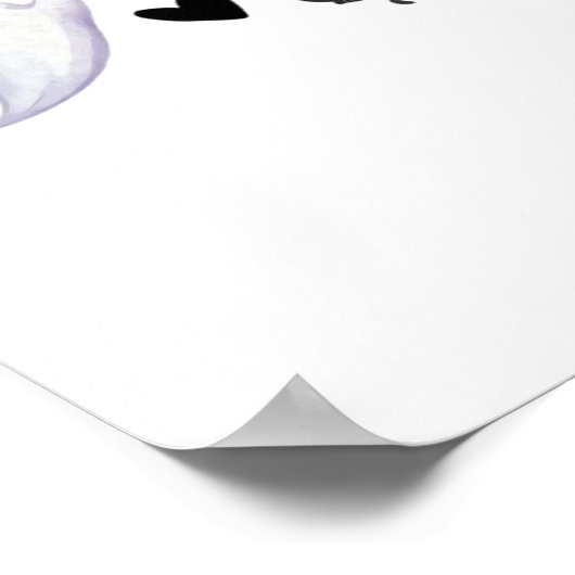 Schattige Halloween Duo vriendelijke geest en zwar Poster (Hoek)