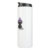 Schattige Halloween Duo vriendelijke geest en zwar Thermosbeker (Geroteerd rechts)