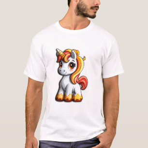 Schattige Halloween Eenhoorn Candy Corn Hoorn Magi T-shirt