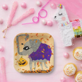 Schattige Halloween Elephant Square Paper Bord (Feest)