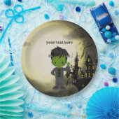 Schattige Halloween feest Frankenstein Papieren Bordje (Feest)