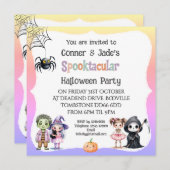 *Schattige Halloween feest voor kinderen Kaart (Voorkant / Achterkant)